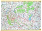 Planisfero 209-Lombardia carta murale stradale cm 133x100